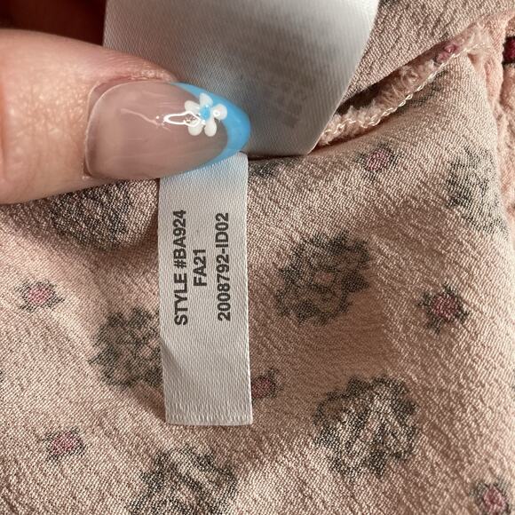 J Crew Pink Medallion Print Handkerchief Maxi Shirt Dress Size S Old Money - Picture 7 of 15